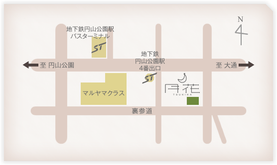 月花の地図